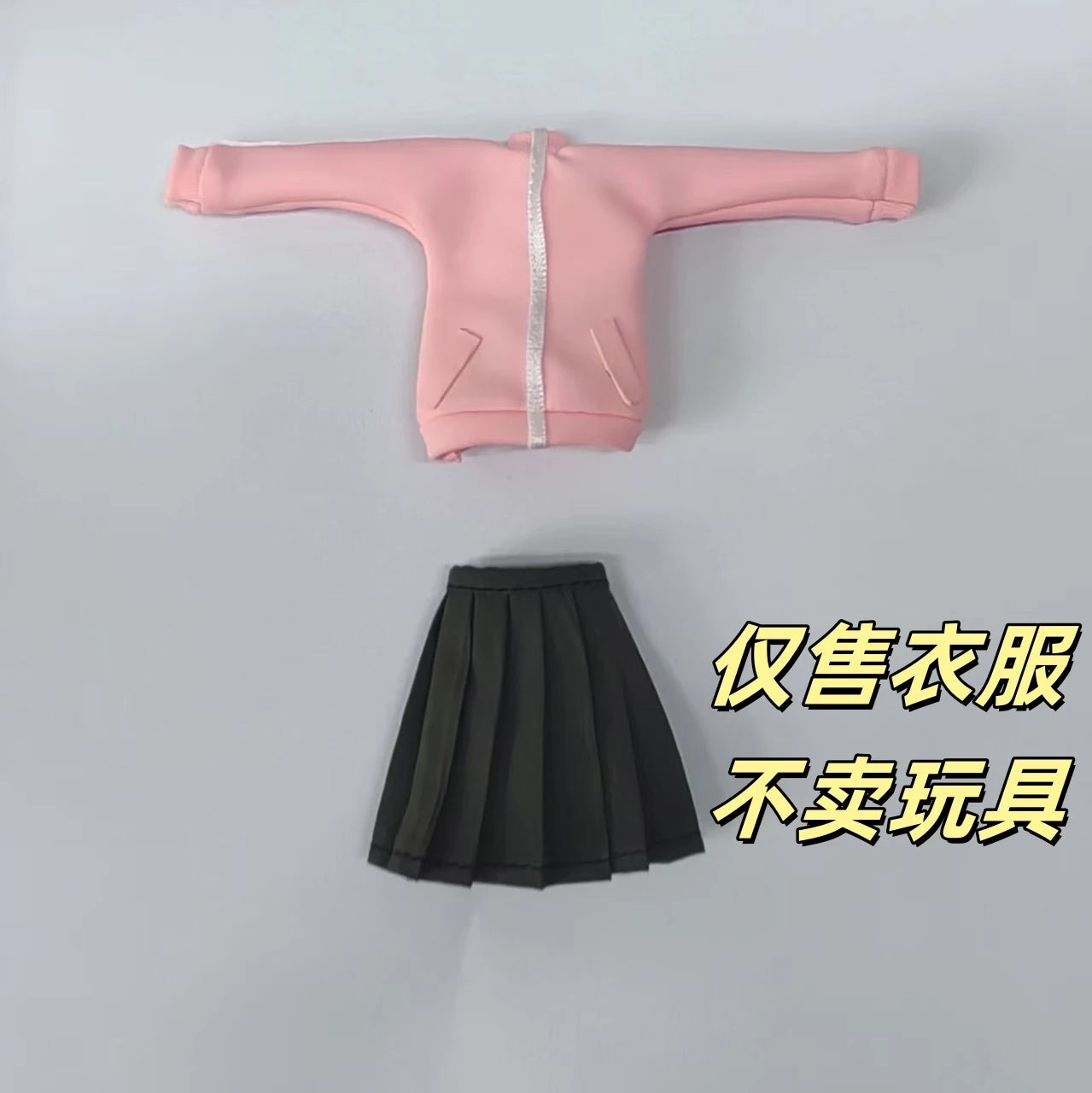 New Stock 1/12 Scale Female Soldier Boki Lonely Rock Clothes Pink Skirt Pants Set For 6in Figma Action Figure Toy
