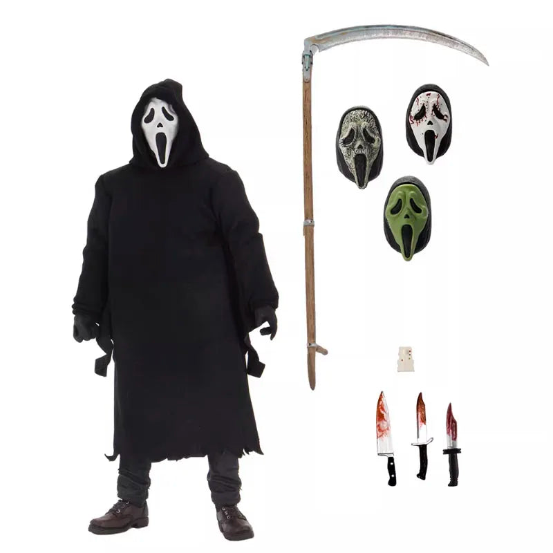 Original Ghost Face Action Figure NECA 41372 Ultimate Figuras 7-Inch Collection Movable Model Ornament Anime Peripheral Gift