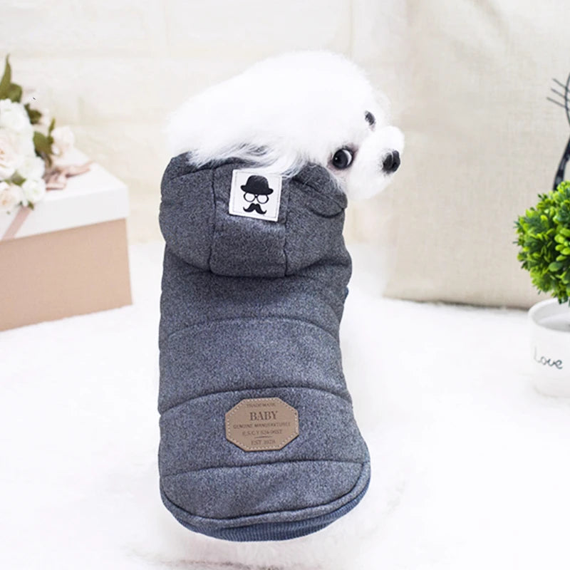 Verdickter Hundemantel-Overall für den Winter, warme Hundekleidung für kleine Hunde, Welpen, Chihuahua, Jacke, Pudelkostüme, Haustiermäntel, Yorkie-Bekleidung