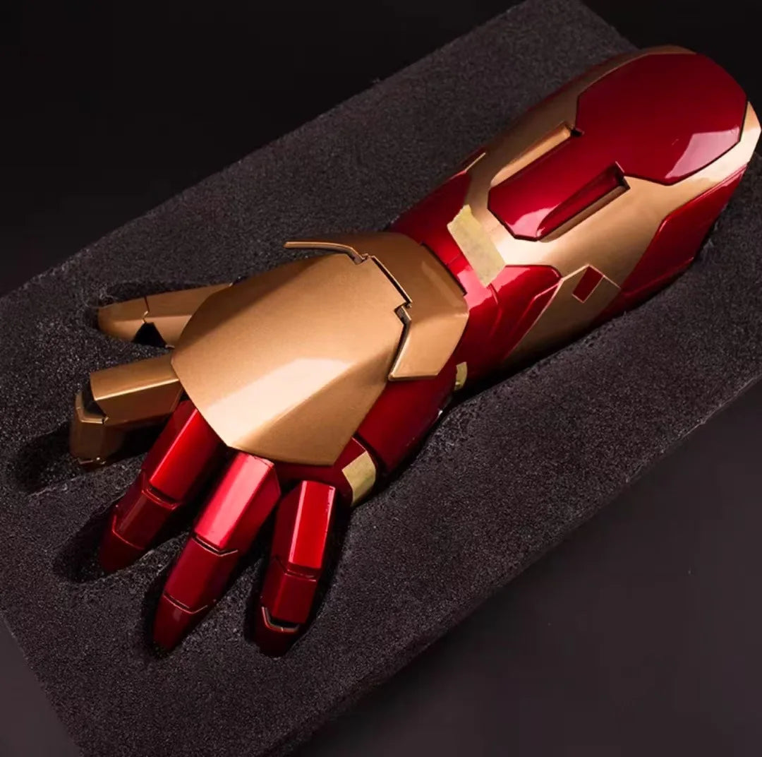 Iron Man Armor Wearable Arms Mk42 Gloves Led Lighting Cosplay Model Toy Left And Right Hands Compatible Decoration Prop Gift