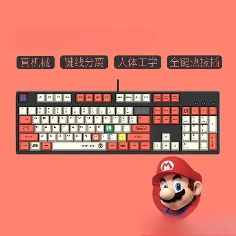 Anime Theme Mechanical Keyboard Cosplay Hatsune Miku Chopper Ayanami Rei Figure Gaming Keyboard Boys Gifts
