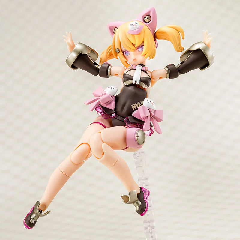 In Stock KOTOBUKIYA Original BOX MEGAMI DEVICE 26.1 PUNI MOFU KURO MAO Action Figure Model Toy Gift for Kid Foam Box Packaging