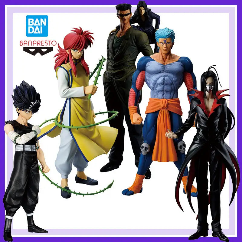 Genuine Brand New and Unopened Bandai Banpresto Yuyu Hakusho Ichiban Kuji Kurama Hiei Toguro Brothers Anime Action Figures Model