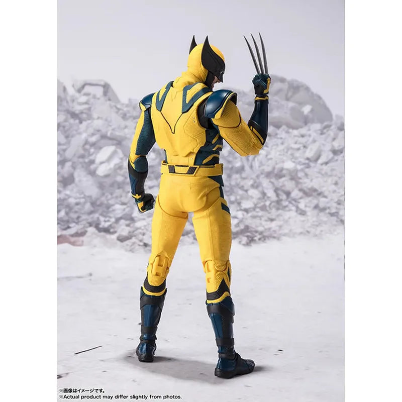 Genuine S.H.Figuarts Wolverine Marvel Deadpool & Wolverine Movie Version Articulated Action Figure Collectible For Superhero Fan