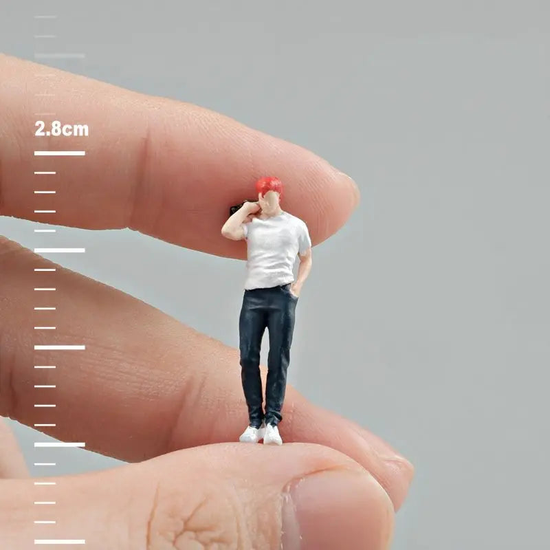 Resin Diorama 1:64 Scale Mini Figures Miniatura  Garage Scenes Minifigures Model Kit DIY Craft Toys Anime Figure Collectible