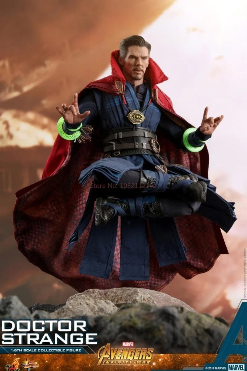 Original Hot Toys Doctor Strange Actin Figure 1/6 The Avengers Dr. Strange Figurine Ht MMS484 Bc Doctor Stranges Collection Toys
