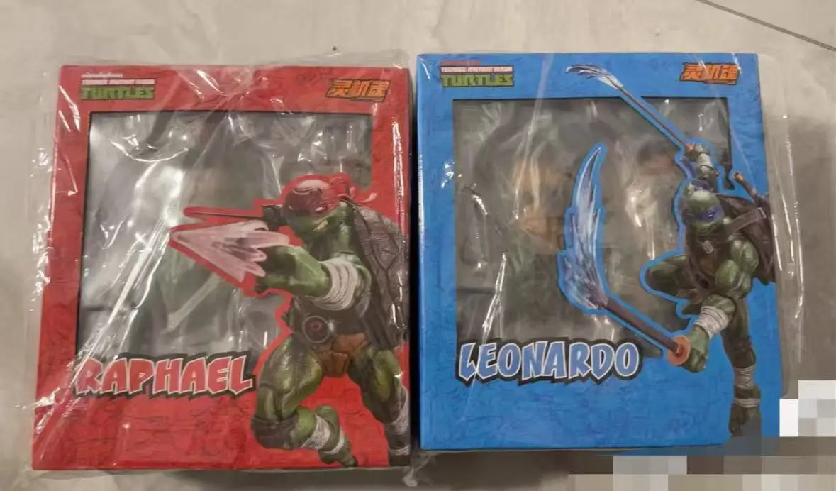 Spot Goods  Authentic Lingjihun Leonardo/Raphael/Michelangelo/Donatello Articulated Action Figures