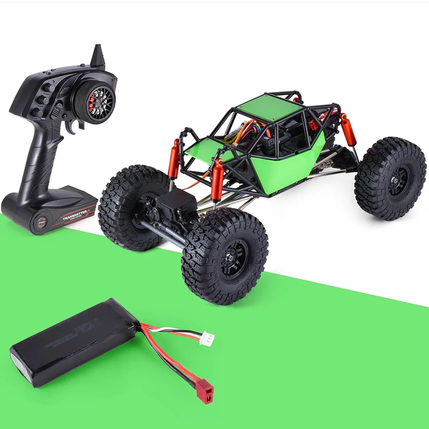 RC Car 1/10 Scale RC Off Road Vehicles Climbing Car 4x4 Remote Control Rock Crawler W/Battery USB Charging Cable Gift Boys Toys