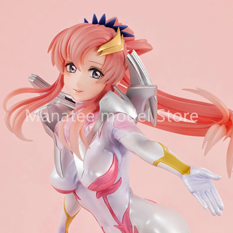 MegaHouse Original Lacus Clyne Pilot Suit 22CM PVC Action Figure Anime Model Toys Collection Doll Gift