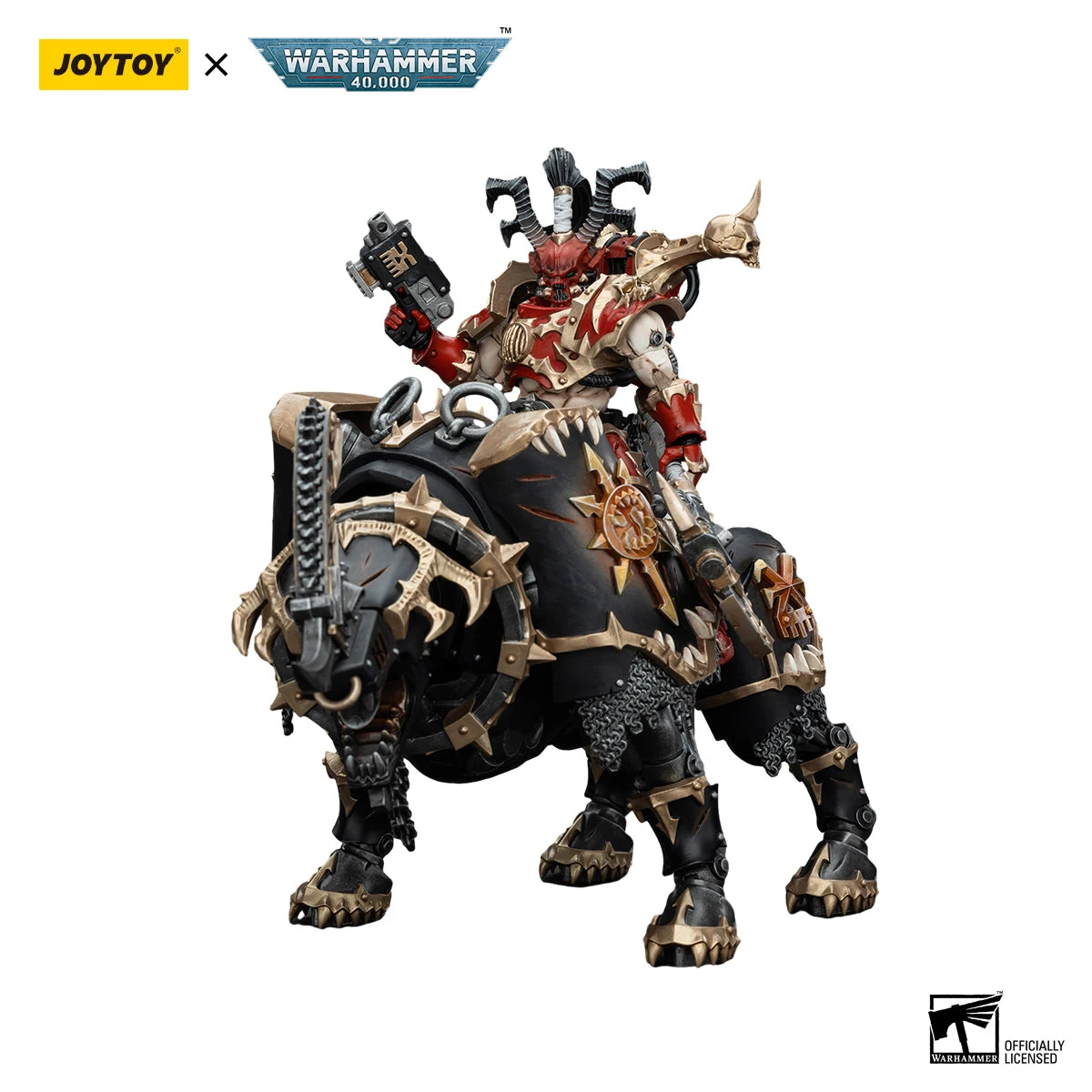 JOYTOY Warhammer 40K 1/18 Actionfigur World Eaters Lord Invocatus Anime Figuren Spielzeug Modell
