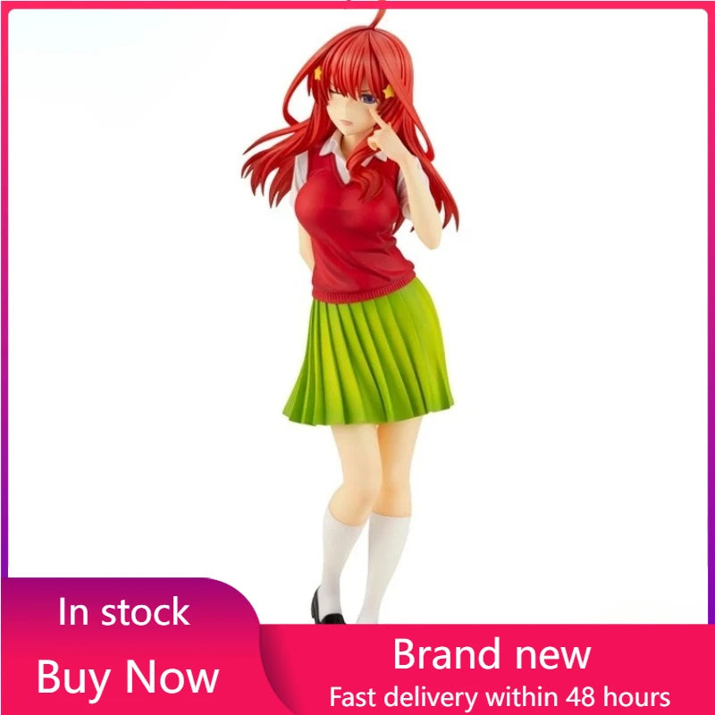 Genuine The Quintessential Quintuplets Nakano Itsuki 22.5cm Cute Girl Action Figure Anime Figure Model Toys Figure Doll Gift
