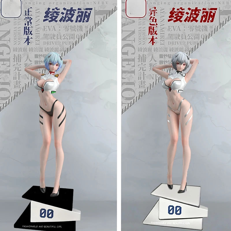 Rei Ayanami Gk Figure Evangelion Anime Peripheral Beautiful Anime Girl Desktop Ornament Pc Case Decoration Collectible Statue