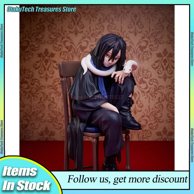 Demon Slayer Shinazugawa Sanemi 16cm Action Figures Model Iguro Obanai Anime Peripheral Collection Decoration Birthday Xmas Gift