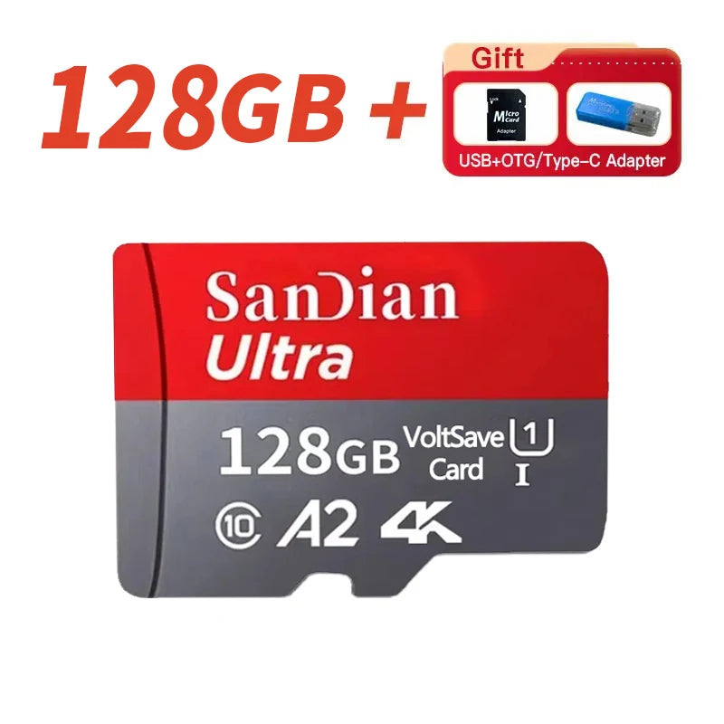 New 2TB Micro TF/SD Card 256GB 512GB Class 10 High Speed Memory Card Large Capacity 1TB Memory SD Card for Laptop/MAC/Phones