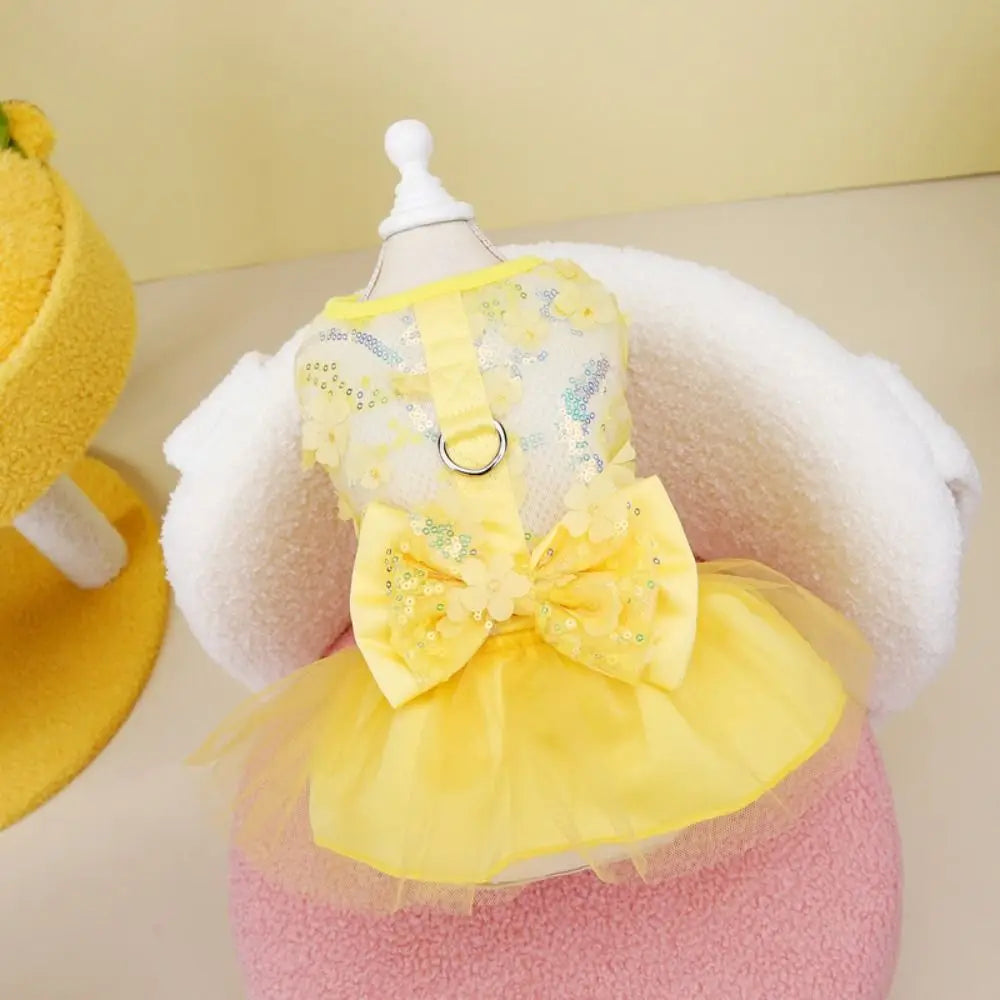 Cat Apparel Sweet Summer Pet Princess Skirt Soft Cute Pet Clothes Thin Design Breathable Dog Dress Wedding