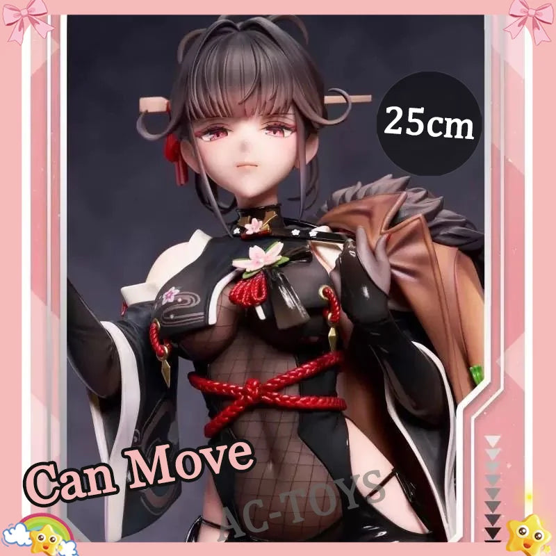 Goddess Of Victory NIKKE 30cm Sexy Movable PVC Figure Anime Statue Black Stockings Bikini Set Action Movable Favorite Model Toy
