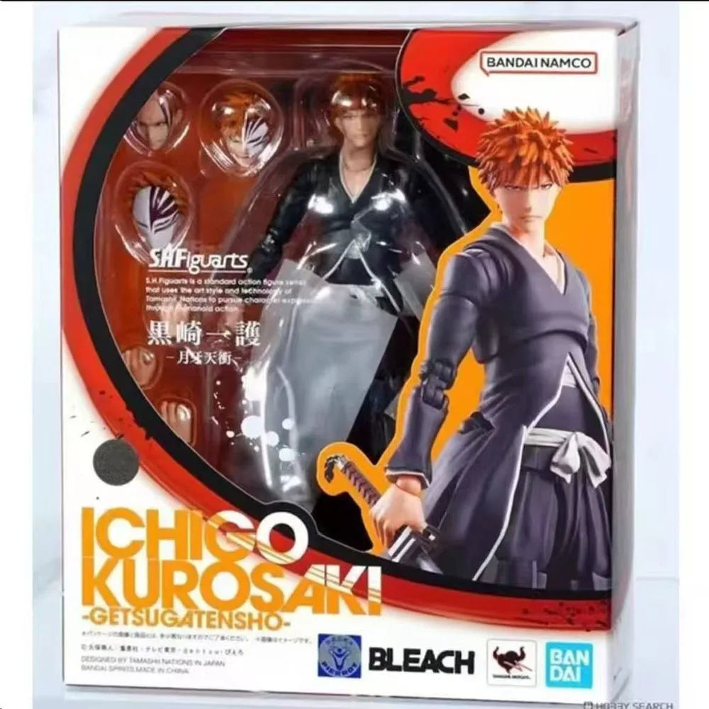 100% Authentic In Stock Bandai S.H.Figuarts BLEACH Kurosaki Ichigo - Getsuga Tensho - Highly Detailed Action Figure Toy