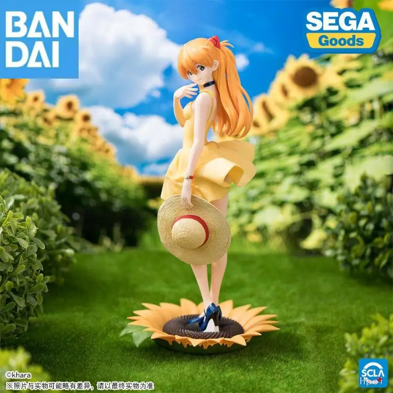 Bandai Namco Banpresto Luminasta Neon Genesis Evangelion Sommerkleid Ver.2 Asuka Langley Soryu PVC 15Cm Figur Anime Modell Spielzeug