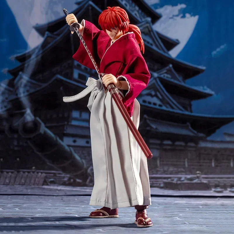 In Stock Dasin/Great Toys/GT SHF 1/12 16cm/6 inch PVC Action Figure Model Rurouni Kenshin Himura Sagara Sanosuke Shishio Makoto