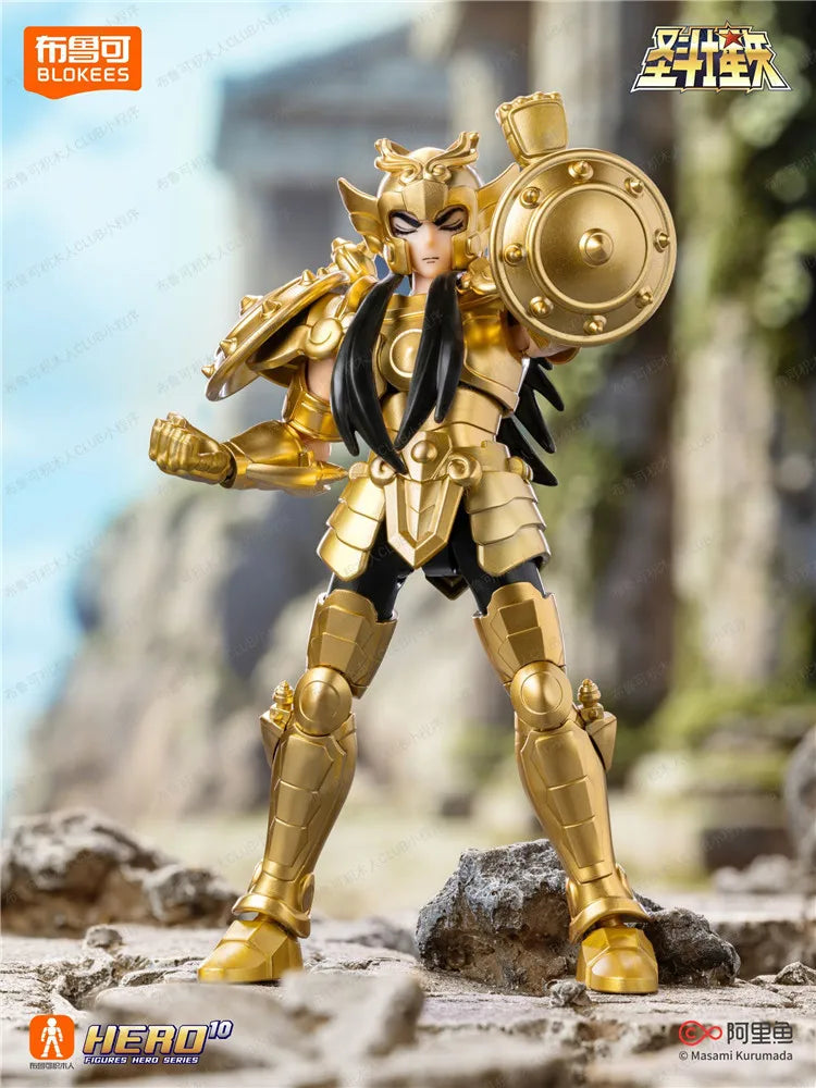 Blokees Saint Seiya Galaxy Version 1-2 Gold Cloth Aiolos Shura Ikki Shun Camus Hoyoga Dohko Milo Shiryu Movable Model Figures
