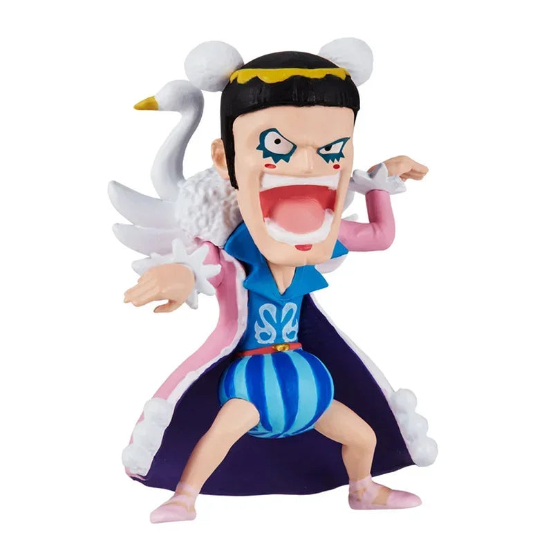 Bandai Original Gashapon One Piece Onepi No Mi 09 Nico Robin Rob Lucci Bon Clay Anime Action Figures Toys Gifts