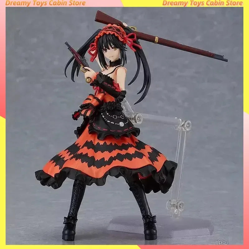 Date A Live-Protagonist Tokisaki Kurumi Artikulierte Actionfigur Spielzeug Desktop-Raum-Ornament Jungen Fan Geburtstagsspielzeug Geschenk