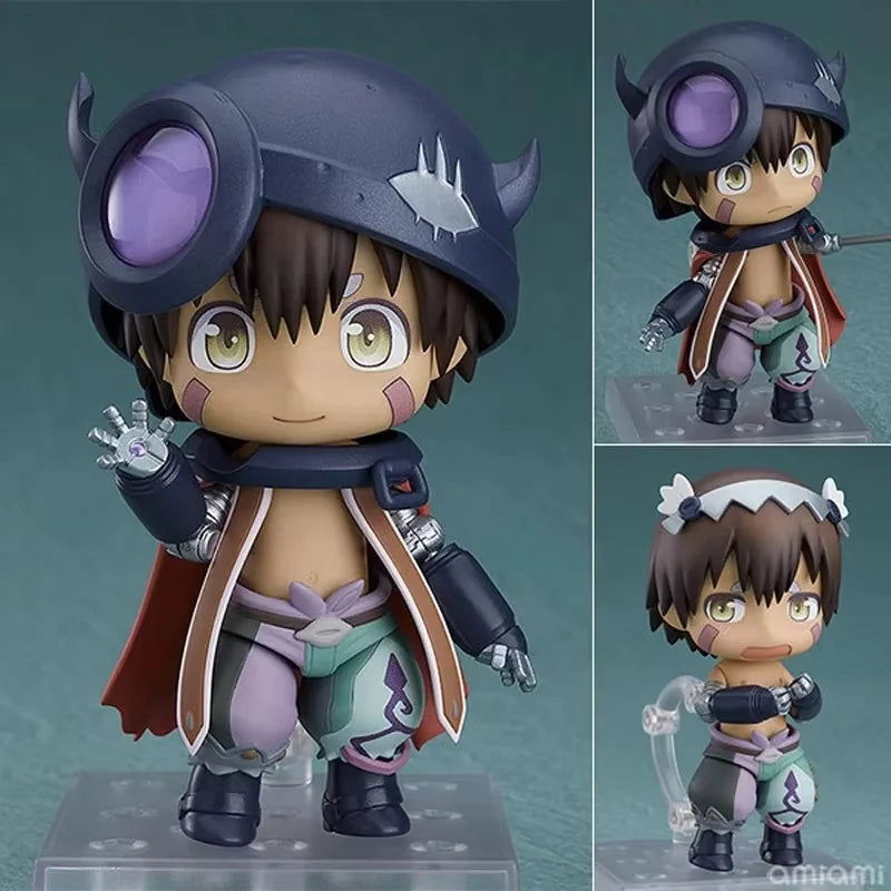 10cm Q Version Made In Abyss Riko Reg 1053# 1054# Anime Peripheral Action Figure Toys Doll Gift Desktop Decoration Fans Gifts