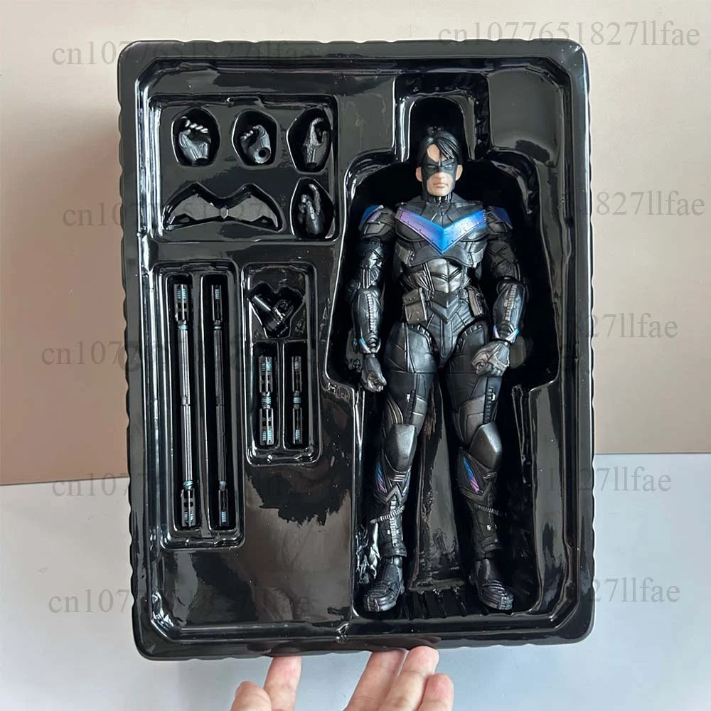 Play Arts Kai Black Panther The Avengers The Dark knight Night Wing PVC Action Figure Model Toys Joint Movable Cool Room Decor