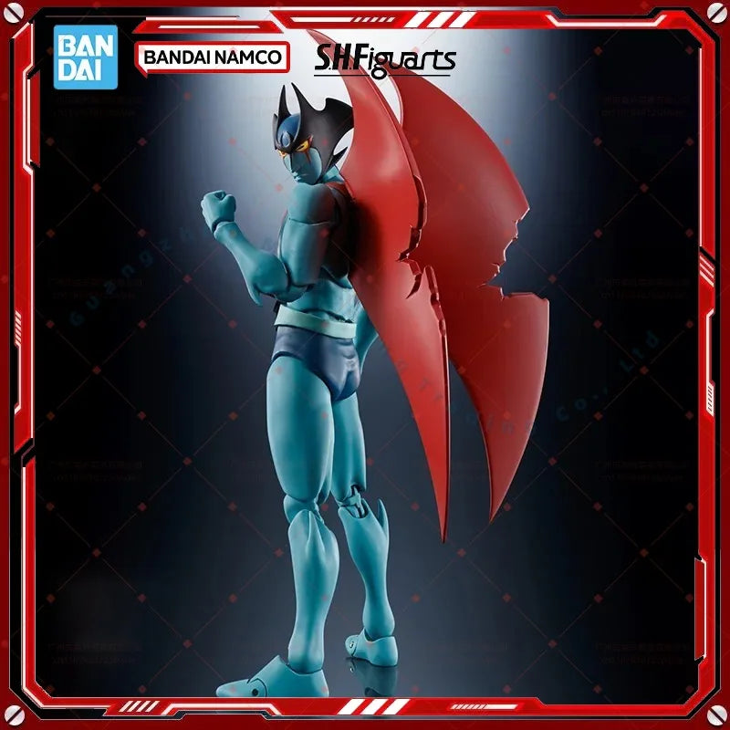 Original BOX Bandai SHF DEVILMAN 50th Anniversary Ver Figure Finished Model kit Anime Action Toy Gifts for kids In shock suit