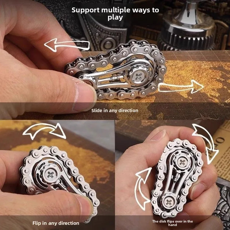 Metall-Fidget-Spinner, Schreibtischspielzeug, Stressabbau-Zahnräder, Handspinner für Erwachsene, Schreibtischdekoration, Wohnkultur, Stressabbau, Entspannung
