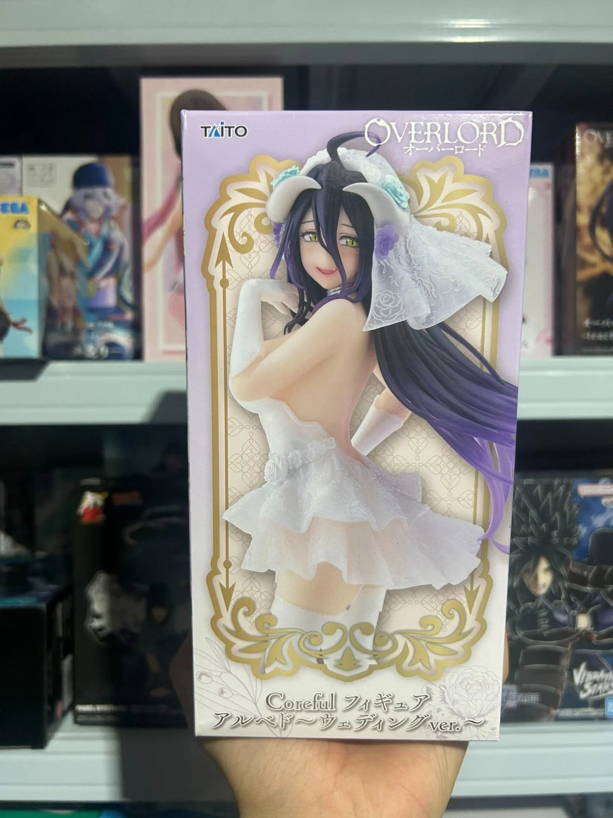 Original Anime Figure Bandai Taito Albedo Coreful Overlord Action Figurine PVC Toys Collector Model Doll