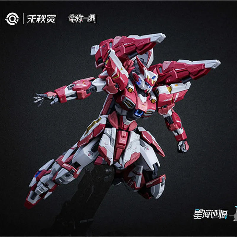 QianQiuShang 1/100 Alkaid Pink II XH-B01A Assembly Mecha Model Kit Action Figures With Display Stand Collectible Toy Decor Gift