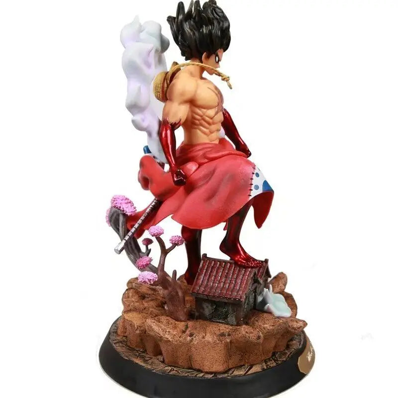 37cm ONE PIECE Figure Monkey D. Luffy Roronoa Zoro Anime Collection Model Desktop Ornament Decorations Holiday GiftsChildren Toy