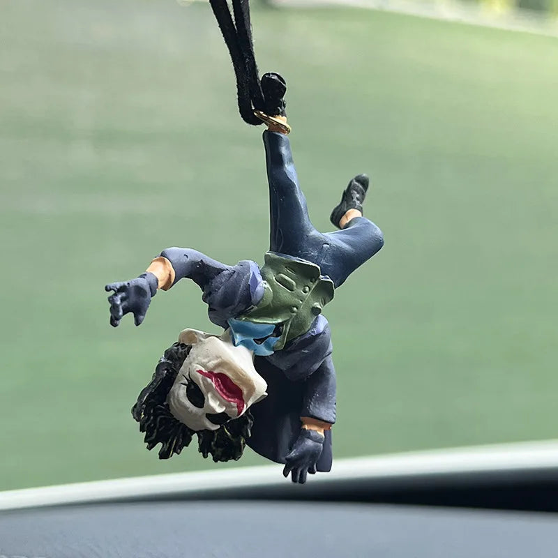 5cm Movie The Joker Q version Action Figures PVC Model Statue Doll Car ornaments Rearview mirror pendant toy Collection Gifts