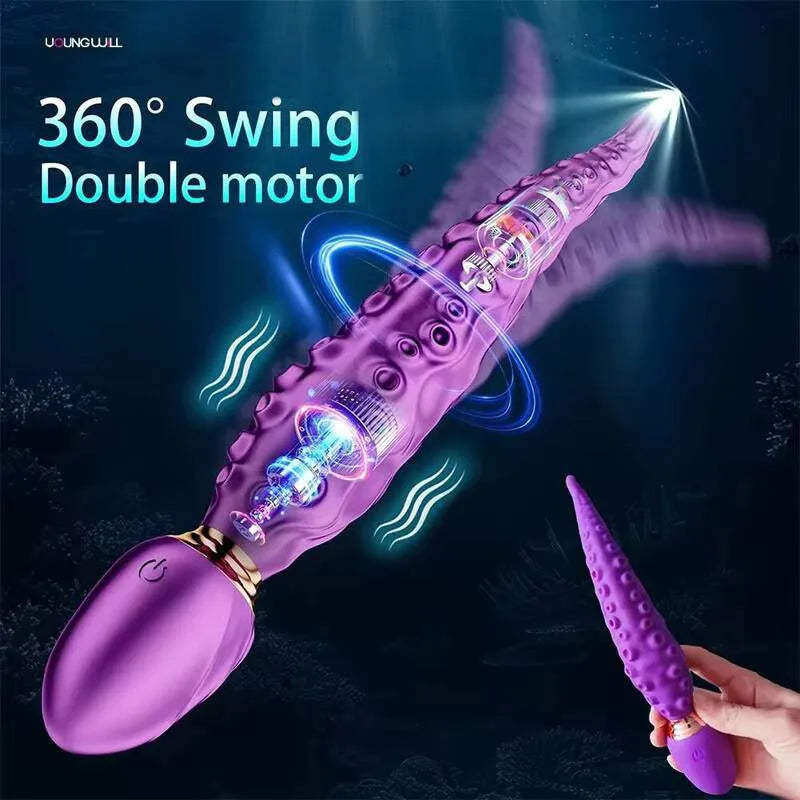 Vibrating Realistic Monster G-spot Dildos Octopus Vibrator Wit 10 Powerful Mode Adult Sex Toys For Women Anal Vagina Stimulation