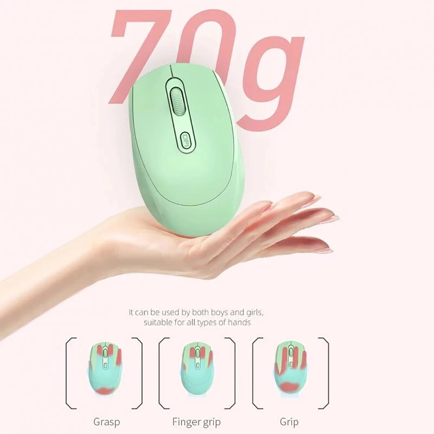 Kabellose, leise Maus, geeignet für E-Sport-Spiele im Geschäftsbüro, Bluetooth 5.2, 2.4G, Dual-Modus-Mäuse, ergonomische, wiederaufladbare Maus