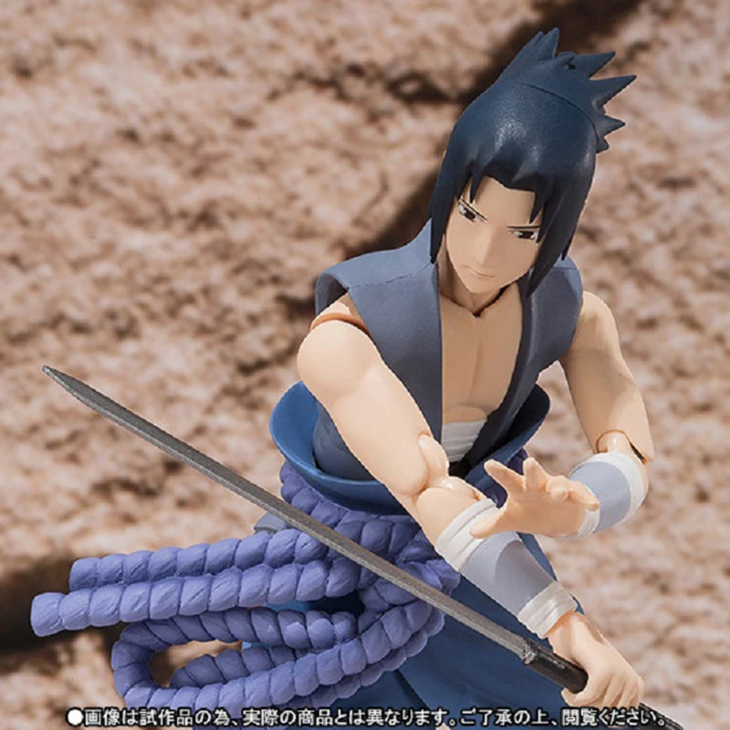 14cm Shf Naruto Shippuden Figures Uchiha Sasuke Action Figure PVC Collectible Ornaments Anime Sasuke Movable Model Toys Gifts
