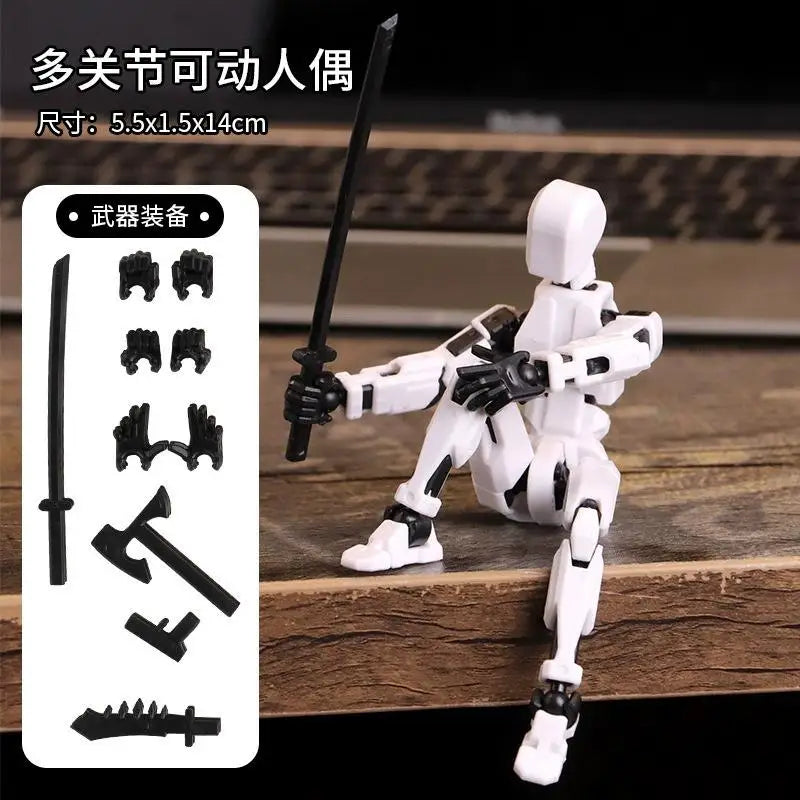 2025 Multi-jointed Action Figure 3d Printed Animation Modeling Assembly Movable 13 Body Movable Robot Toys Gifts For Children