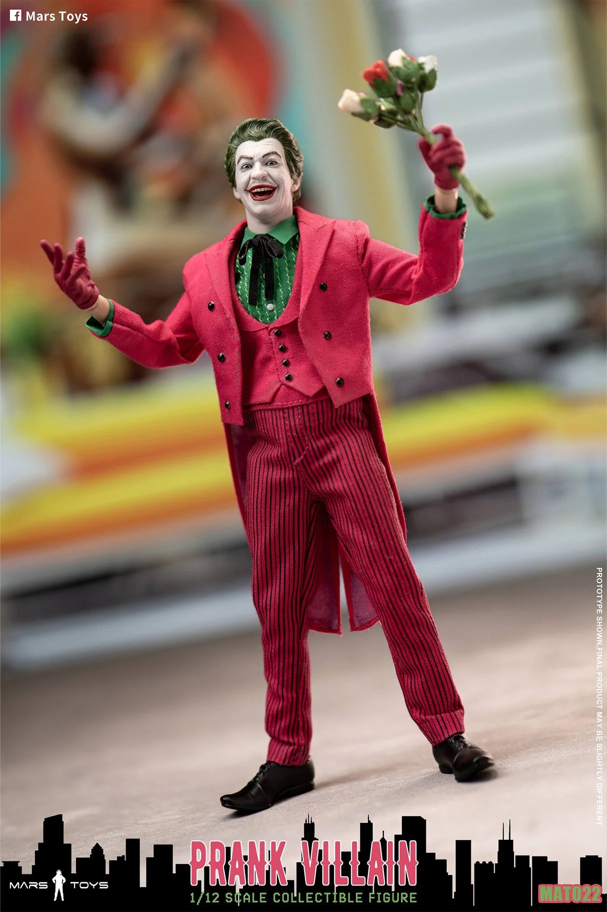 In Stock Mars Toys Joker 1996 PRANK VILLAIN 1/12 Scale Collectible Figure Movability Model Toys Collection Cloth clothes MAT022