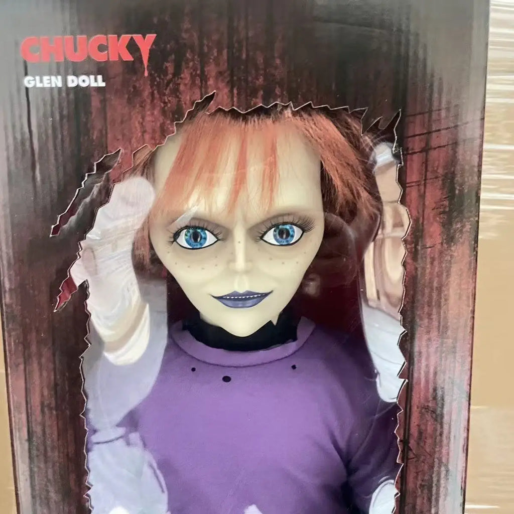 MDS Chucky Child's Play Glen Doll Spirit 24 Inch Interactive Horror Collectible Adult Action Figure Classic Movie Gift Toy YH185