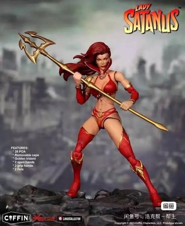 1/12  Mrs. Satan Moveable Model Ornaments Figure Model Collection Toy Gift Collectible Model Decoration