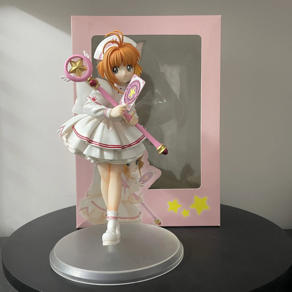 Kinomoto Sakura Figures 22cm Card captor Sakura Figure Pvc Anime Models Statue Collection Toy Desk Decoration Kids Birthday Gift