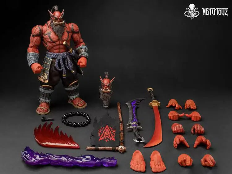 In stock Limited Edition Metytoyz WOW Demon Red Orc Warrior Sword Saint 1/12 Full Set 20Cm Action Figures Models Statues Toys