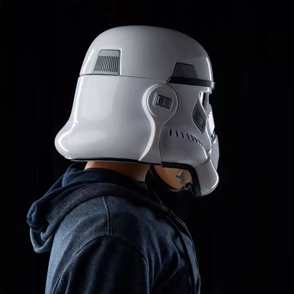 Original Hasbro STAR WARS The Black Series Rogue One Imperial Stormtrooper Electronic Helmet B7097 Collectible Toys Collection