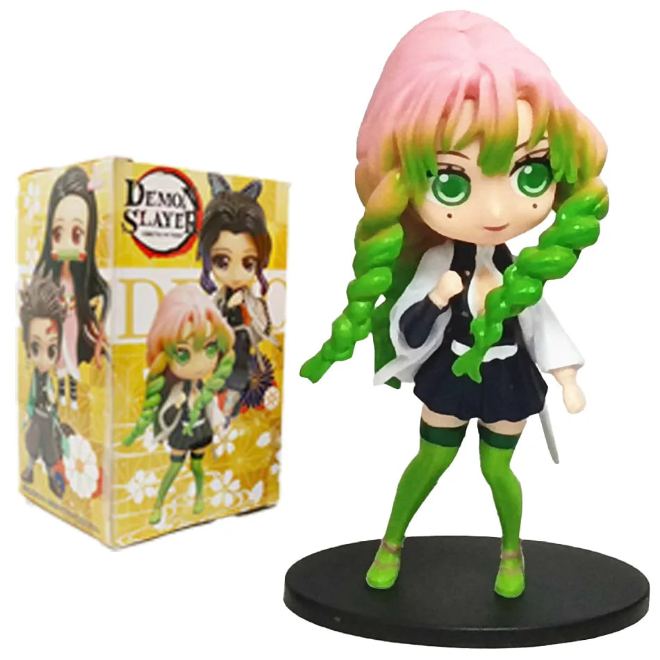 Hot Demon Slayer Blind Box Figure Plum Rain Series Kochou Shinobu Tomioka Giyuu Kanroji Mitsuri 1-8PCS Blind Box Figure Toy Gift