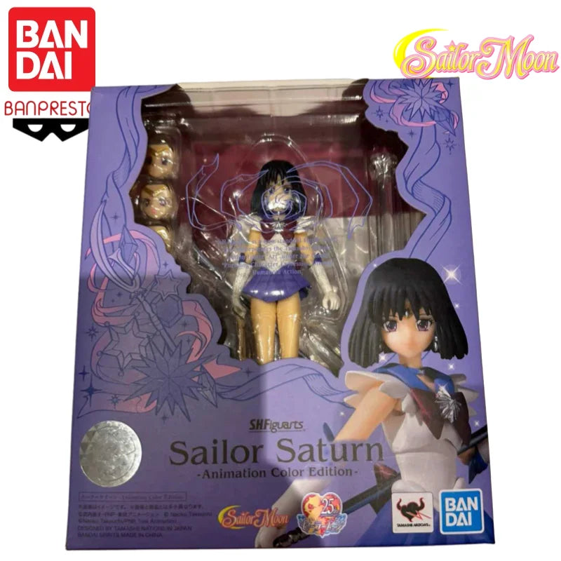 Auf Lager: Original Bandai SH Figuarts Modellspielzeug Chibiusa Tomoe Hotaru Meiou Setsuna Anime-Actionfiguren Spielzeug Sailor Moon