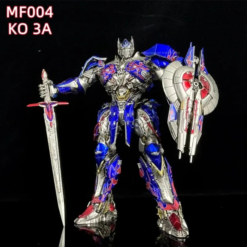 【2.0 VER IN STOCK NOW】MF-004 KO ThreeZero 3A G1 MDLX DLX Dark UT Knight Optimus Prime Metallic Action Figure