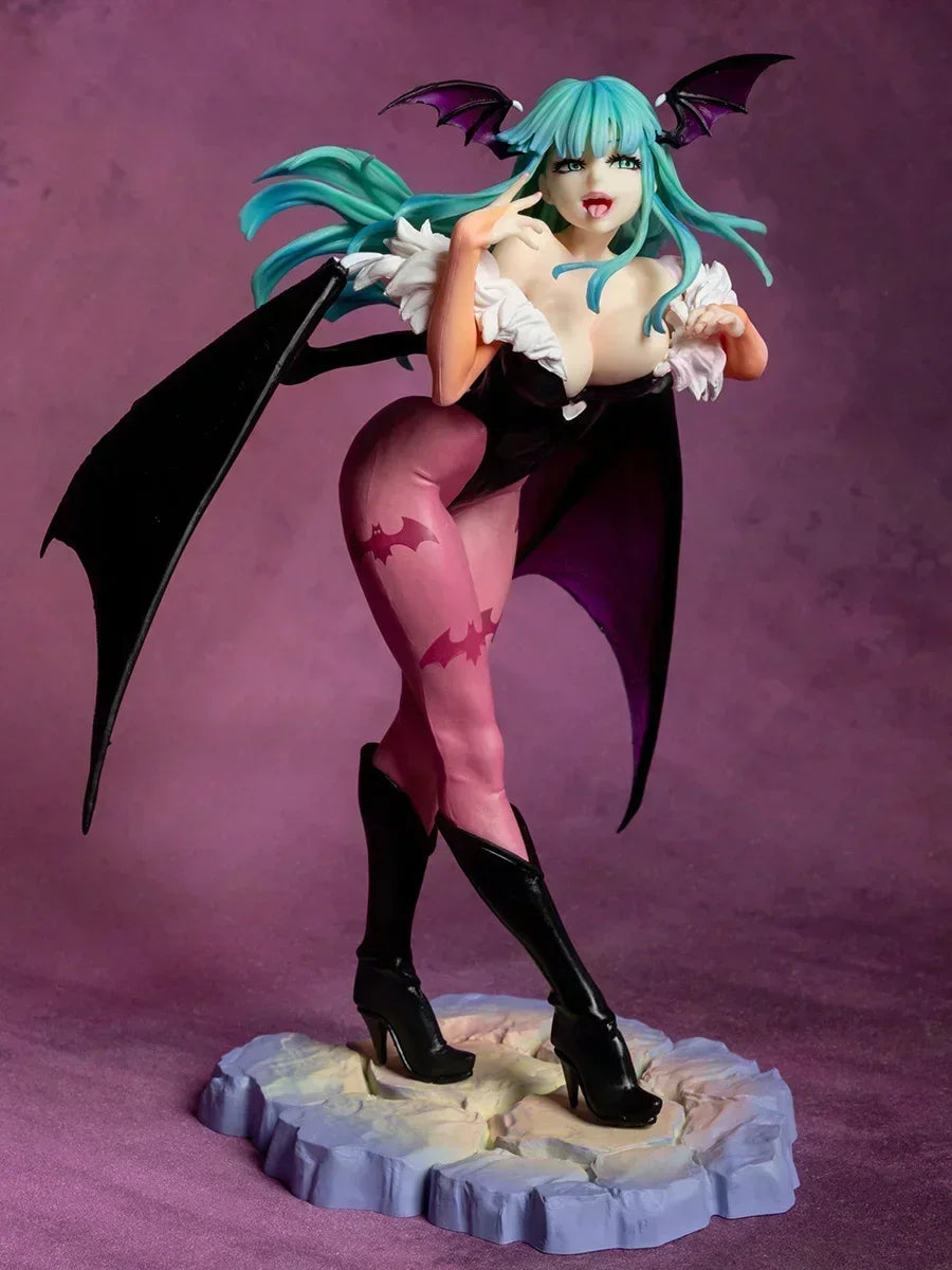 Darkstalkers Morrigan Aensland Anime Figure Lilith Action Figurine Pvc Statue Felicia Figure Girl Halloween Model Collection Toy
