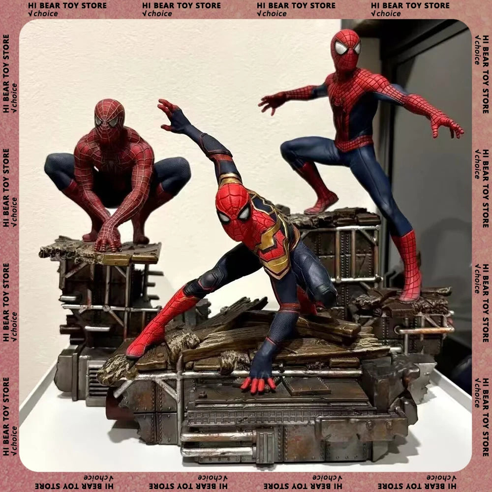 23cm Spider Man Figure Spiderman Anime Figurine Pvc Model Collection Statue Desk Decoration Dolls Children Toys Halloween Gifts
