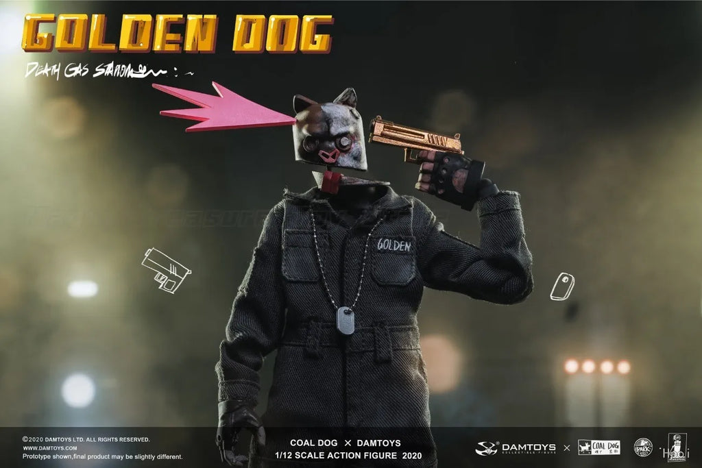 【In Stock】Original DAMTOYS CoalDog GOLDEN DOG 1/12 Action Figure Model Toy Gifts